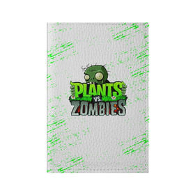 Обложка для паспорта матовая кожа с принтом Plants vs. Zombies , натуральная матовая кожа | размер 19,3 х 13,7 см; прозрачные пластиковые крепления | plants vs. zombies | зомби | игра | компьютерная игра | против | растения | растения против зомби