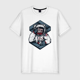 Мужская футболка премиум с принтом Occupy Mars , 92% хлопок, 8% лайкра | приталенный силуэт, круглый вырез ворота, длина до линии бедра, короткий рукав | Тематика изображения на принте: 
