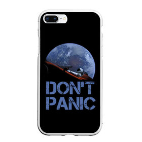 Чехол для iPhone 7Plus/8 Plus матовый с принтом Dont Panic , Силикон | Область печати: задняя сторона чехла, без боковых панелей | Тематика изображения на принте: 2022 | cat | elon | galaxy | mars | moon | musk | nasa | space | spacex | tesla | вселенная | галактика | звезды | илон | космонавт | космос | луна | марс | маск | наса | скафандр | тесла