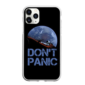 Чехол для iPhone 11 Pro Max матовый с принтом Dont Panic , Силикон |  | Тематика изображения на принте: 2022 | cat | elon | galaxy | mars | moon | musk | nasa | space | spacex | tesla | вселенная | галактика | звезды | илон | космонавт | космос | луна | марс | маск | наса | скафандр | тесла