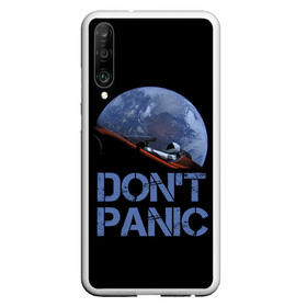 Чехол для Honor P30 с принтом Dont Panic , Силикон | Область печати: задняя сторона чехла, без боковых панелей | 2022 | cat | elon | galaxy | mars | moon | musk | nasa | space | spacex | tesla | вселенная | галактика | звезды | илон | космонавт | космос | луна | марс | маск | наса | скафандр | тесла