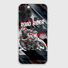 Чехол для iPhone 12 Pro Max с принтом Road Rider Мотоциклист , Силикон |  | Тематика изображения на принте: moto | motobike | road rider | гонка | гонщик | мото | мотоцикл | мотоциклист