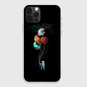 Чехол для iPhone 12 Pro Max с принтом Космонавт с шариками , Силикон |  | Тематика изображения на принте: cat | elon | galaxy | mars | moon | musk | nasa | space | spacex | вселенная | галактика | звезды | илон | космонавт | космос | луна | марс | маск | наса | скафандр