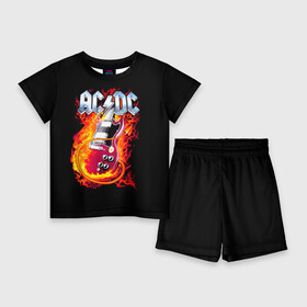 Детский костюм с шортами 3D с принтом AC DC ,  |  | ac dc | acdc | acdc ас дс | австралийская | ангус янг | асдс | блюз | группа | крис слэйд | метал | молния | музыка | певцы | рок | рок н ролл | стиви янг | хард | хардрок | эксл роуз