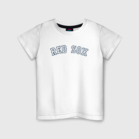 Детская футболка хлопок с принтом Red sox , 100% хлопок | круглый вырез горловины, полуприлегающий силуэт, длина до линии бедер | red sox | rsac | бейсбол | бостон | красные носки | массачусетс | профессиональная бейсбольная | спорт | улетай | утекай