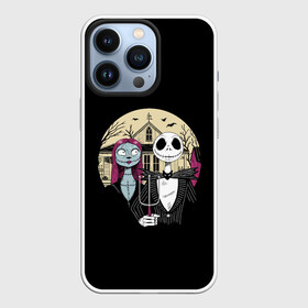 Чехол для iPhone 13 Pro с принтом The Nightmare Before Christmas ,  |  | Тематика изображения на принте: before | burton | christmas | horror | jack skellington | nightmare | tim | timothy | walter | бёртон | джек | перед | рождеством | скеллингтон | тим | тимоти | ужастик | ужасы