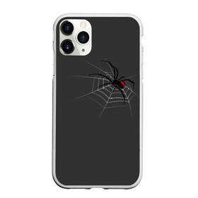 Чехол для iPhone 11 Pro матовый с принтом Паук , Силикон |  | animal | animals | poison | spider | venom | вдова | животные | каракурт | паук | паутина | паучок | черная | черная вдова | яд