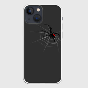Чехол для iPhone 13 mini с принтом Паук ,  |  | animal | animals | poison | spider | venom | вдова | животные | каракурт | паук | паутина | паучок | черная | черная вдова | яд