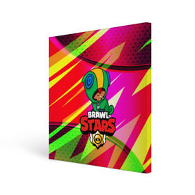 Холст квадратный с принтом BRAWL STARS LEON , 100% ПВХ |  | android | brawl stars | games | leon | mobile game | stars | игры | леон | мобильные игры