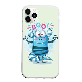 Чехол для iPhone 11 Pro матовый с принтом BOO , Силикон |  | bright | cute monsters | fun | funny | веселый | милый монстрик | прикольный | яркий забавный