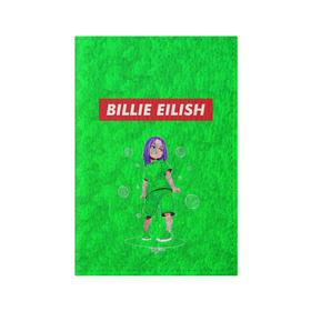 Обложка для паспорта матовая кожа с принтом BILLIE EILISH GREEN , натуральная матовая кожа | размер 19,3 х 13,7 см; прозрачные пластиковые крепления | bad guy | billie | eilish | ocean eyes | айлиш | билли | девушка | певица | эйлиш