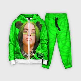 Детский костюм 3D с принтом BILLIE EILISH ,  |  | bad guy | billie | eilish | ocean eyes | айлиш | билли | девушка | певица | эйлиш