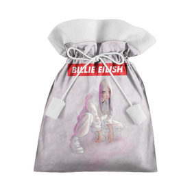 Подарочный 3D мешок с принтом BILLIE EILISH , 100% полиэстер | Размер: 29*39 см | Тематика изображения на принте: bad guy | billie | eilish | ocean eyes | айлиш | билли | девушка | певица | эйлиш