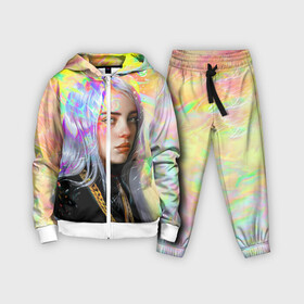 Детский костюм 3D с принтом BILLIE EILISH ,  |  | bad guy | billie | eilish | ocean eyes | айлиш | билли | девушка | певица | эйлиш