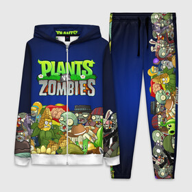 Женский костюм 3D с принтом PLANTS VS ZOMBIES ,  |  | plants and zombies | plants vs zombies | зомби | игры | растения | растения против зомби