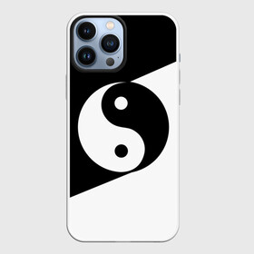Чехол для iPhone 13 Pro Max с принтом Инь   янь (1) ,  |  | Тематика изображения на принте: black | signs | white. | ying   yang | белый | знаки | инь   янь | чёрный