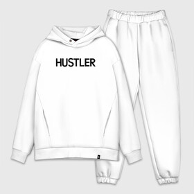 Мужской костюм хлопок OVERSIZE с принтом HUSTLER ,  |  | Тематика изображения на принте: brazzers | hustler | merch | private | бразерс | мерч | хаслер | хастлер