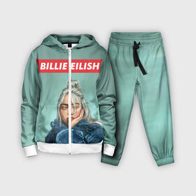 Детский костюм 3D с принтом BILLIE EILISH ,  |  | bad guy | billie | eilish | ocean eyes | айлиш | билли | девушка | певица | эйлиш