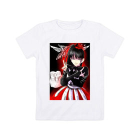 Детская футболка хлопок с принтом Babymetal anime , 100% хлопок | круглый вырез горловины, полуприлегающий силуэт, длина до линии бедер | anime | heavy | japan | kawaii | metal | music | rock | аниме | кавай | метал | музыка | рок | хэви | япония