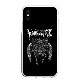 Чехол для iPhone XS Max матовый с принтом BABYMETAL , Силикон | Область печати: задняя сторона чехла, без боковых панелей | Тематика изображения на принте: babymetal | heavy | japan | kawaii | metal | moametal | su metal | yuimetal | бэбимэтал | каваий | кикути | металл | мидзуно | моа | накамото | судзука | тяжёлый | хеви метал | юи | япония