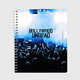 Тетрадь с принтом HOLLYWOOD UNDEAD , 100% бумага | 48 листов, плотность листов — 60 г/м2, плотность картонной обложки — 250 г/м2. Листы скреплены сбоку удобной пружинной спиралью. Уголки страниц и обложки скругленные. Цвет линий — светло-серый
 | charlie scene | danny | funny man | hollywood undead | j dog | johnny 3 tears | logo | music | rock | альтернатива | металл | музыка | музыкальный | рок