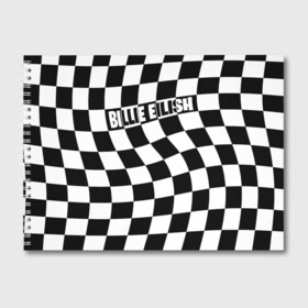 Альбом для рисования с принтом BILLIE EILISH , 100% бумага
 | матовая бумага, плотность 200 мг. | bad guy | billie | eilish | ocean eyes | айлиш | билли | девушка | клетка | певица | эйлиш
