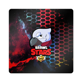 Магнит виниловый Квадрат с принтом BRAWL STARS CROW , полимерный материал с магнитным слоем | размер 9*9 см, закругленные углы | android | brawl stars | crow | games | leon | mobile game | stars | ворон | игры | леон | мобильные игры