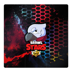 Магнитный плакат 3Х3 с принтом BRAWL STARS CROW , Полимерный материал с магнитным слоем | 9 деталей размером 9*9 см | android | brawl stars | crow | games | leon | mobile game | stars | ворон | игры | леон | мобильные игры