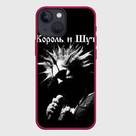 Чехол для iPhone 13 mini с принтом Король и Шут + Анархия (спина) ,  |  | Тематика изображения на принте: skull | киш | король | король и шут | михаил горшенев | черепа | шут
