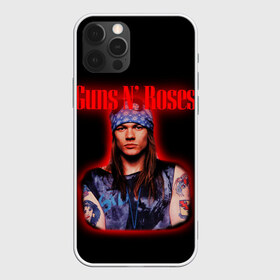 Чехол для iPhone 12 Pro Max с принтом Guns n roses + Спина , Силикон |  | axl rose | geffen records | gnr | guns | rock | roses | slash | гансы | пистолеты | розы | рок | слеш | эксл роуз