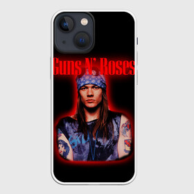 Чехол для iPhone 13 mini с принтом Guns n roses + Спина ,  |  | axl rose | geffen records | gnr | guns | rock | roses | slash | гансы | пистолеты | розы | рок | слеш | эксл роуз