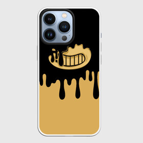 Чехол для iPhone 13 Pro с принтом Bendy And The Ink Machine ,  |  | bendy | bendy and the ink machine | бенди | бени | бенни | детская | детям | игра | капли | компьютерная игра | краска | машина | подтеки | розовая | ужастик