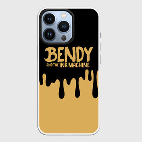 Чехол для iPhone 13 Pro с принтом Bendy And The Ink Machine ,  |  | bendy | bendy and the ink machine | бенди | бени | бенни | детская | детям | игра | капли | компьютерная игра | краска | машина | подтеки | розовая | ужастик