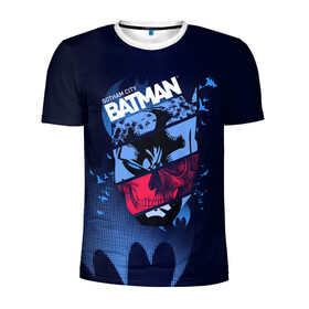Мужская футболка 3D спортивная с принтом Gotham City Batman , 100% полиэстер с улучшенными характеристиками | приталенный силуэт, круглая горловина, широкие плечи, сужается к линии бедра | bat man | batman | batman comics | caped crusader | dark knight | shtatbat | бетмен | брюс уэйн | бэт мен | бэтмен | тёмный рыцарь