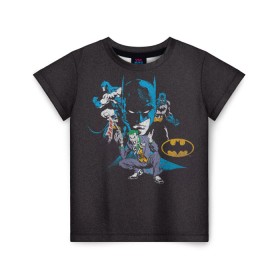 Детская футболка 3D с принтом Batman classic , 100% гипоаллергенный полиэфир | прямой крой, круглый вырез горловины, длина до линии бедер, чуть спущенное плечо, ткань немного тянется | bat man | batman | batman comics | caped crusader | comics | dark knight | shtatbat | бетмен | брюс уэйн | бэт мен | бэтмен | тёмный рыцарь