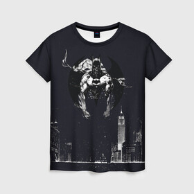 Женская футболка 3D с принтом Batman , 100% полиэфир ( синтетическое хлопкоподобное полотно) | прямой крой, круглый вырез горловины, длина до линии бедер | bat man | batman | batman comics | caped crusader | comics | dark knight | shtatbat | бетмен | брюс уэйн | бэт мен | бэтмен | тёмный рыцарь