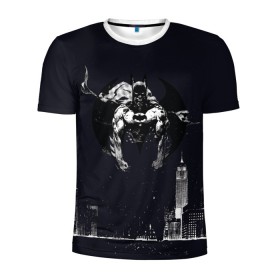 Мужская футболка 3D спортивная с принтом Batman , 100% полиэстер с улучшенными характеристиками | приталенный силуэт, круглая горловина, широкие плечи, сужается к линии бедра | bat man | batman | batman comics | caped crusader | comics | dark knight | shtatbat | бетмен | брюс уэйн | бэт мен | бэтмен | тёмный рыцарь