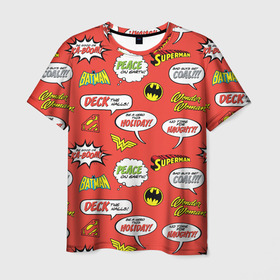 Мужская футболка 3D с принтом DC comics logos , 100% полиэфир | прямой крой, круглый вырез горловины, длина до линии бедер | bat man | batman | batman comics | caped crusader | comics | dark knight | shtatbat | бетмен | брюс уэйн | бэт мен | бэтмен | тёмный рыцарь
