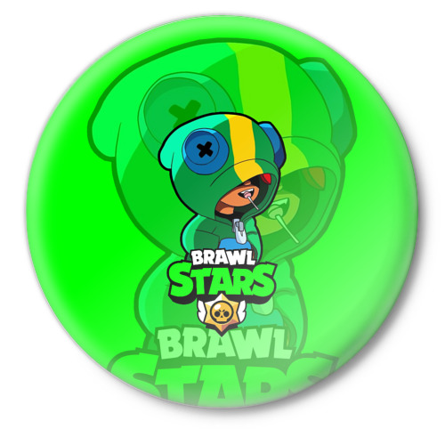 Значок с принтом Brawl Stars LEON ,  металл | круглая форма, металлическая застежка в виде булавки | brawl | brawl stars | crow | leon | stars | бравл | бравл старс | браво старс | игра | компьютерная | кров | леон | онлайн | старс