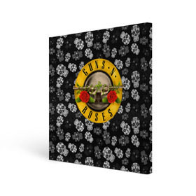 Холст квадратный с принтом Guns n roses , 100% ПВХ |  | axl rose | geffen records | gnr | guns | rock | roses | slash | гансы | пистолеты | розы | рок | слеш | эксл роуз