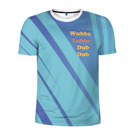Мужская футболка 3D спортивная с принтом Рик и Морти Wubba Lubba Dub , 100% полиэстер с улучшенными характеристиками | приталенный силуэт, круглая горловина, широкие плечи, сужается к линии бедра | dsgnzaets | rick and morty | rick sanchez | vdzajul | wubba lubba dub dub | миссикс | морти | плюмбус | рик | рик и морти