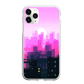 Чехол для iPhone 11 Pro Max матовый с принтом CITY , Силикон |  | bright | colorful | neon | retro | urban | vintage | винтаж | город | неон | ретро | ретро неон