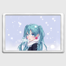 Магнит 45*70 с принтом Hatsune Miku. Winter , Пластик | Размер: 78*52 мм; Размер печати: 70*45 | anime | aquamarin | aquamarine | everlasting | hatsune | j pop | miku | projectdiva | singer | snow | summer | vocaloid | аквамарин | аниме | вокалоид | мику | певица | хацуне | хацунэ