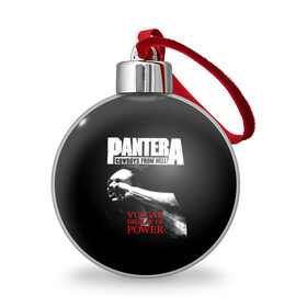 Ёлочный шар с принтом Pantera , Пластик | Диаметр: 77 мм | american | anselmo | havy metal | pantera | philip anselmo | trash metal | ансельмо | пантера | фил ансельмо
