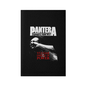 Обложка для паспорта матовая кожа с принтом Pantera , натуральная матовая кожа | размер 19,3 х 13,7 см; прозрачные пластиковые крепления | american | anselmo | havy metal | pantera | philip anselmo | trash metal | ансельмо | пантера | фил ансельмо