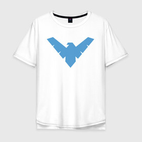 Мужская футболка хлопок Oversize с принтом Nightwing , 100% хлопок | свободный крой, круглый ворот, “спинка” длиннее передней части | batman | nightwing | shtatbat | бетмен | бэтмен | найтвинг