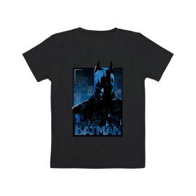 Детская футболка хлопок с принтом Batman , 100% хлопок | круглый вырез горловины, полуприлегающий силуэт, длина до линии бедер | Тематика изображения на принте: bat man | batman | batman comics | caped crusader | comics | dark knight | бетмен | брюс уэйн | бэт мен | бэтмен | тёмный рыцарь