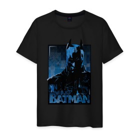 Мужская футболка хлопок с принтом Batman , 100% хлопок | прямой крой, круглый вырез горловины, длина до линии бедер, слегка спущенное плечо. | bat man | batman | batman comics | caped crusader | comics | dark knight | бетмен | брюс уэйн | бэт мен | бэтмен | тёмный рыцарь