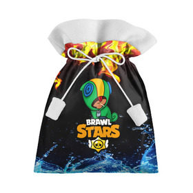 Подарочный 3D мешок с принтом BRAWL STARS LEON , 100% полиэстер | Размер: 29*39 см | Тематика изображения на принте: android | brawl stars | crow | games | leon | mobile game | stars | ворон | игры | леон | мобильные игры
