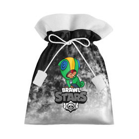 Подарочный 3D мешок с принтом BRAWL STARS LEON , 100% полиэстер | Размер: 29*39 см | Тематика изображения на принте: android | brawl stars | crow | games | leon | mobile game | stars | ворон | игры | леон | мобильные игры